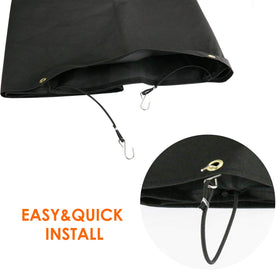 Easy cleaning with damp cloth or hose for quick maintenance