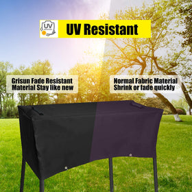 Fade-resistant material keeps grill colors vibrant under sun
