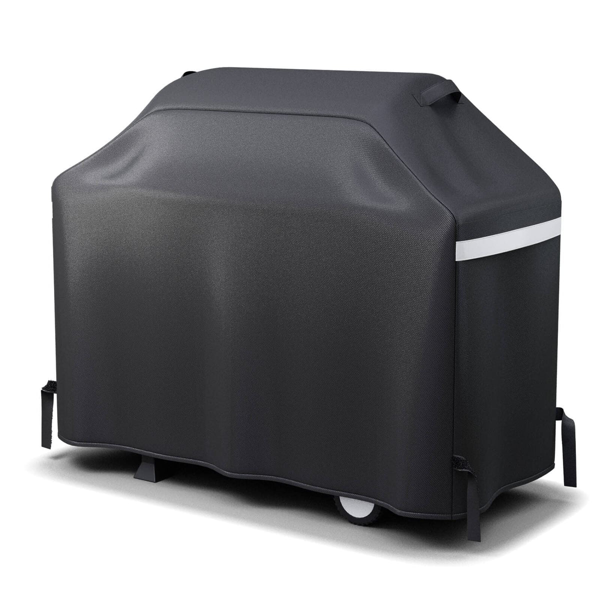 GRISUN 55-inch grill cover fits wide grills for a snug, weatherproof fit.