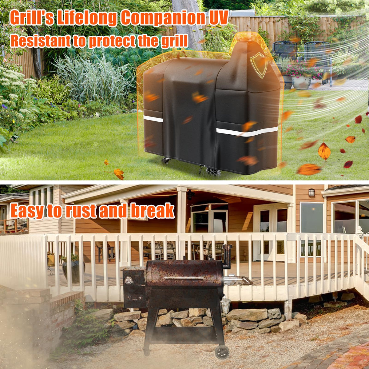 Grisun portable handles allow easy removal and convenient storage.