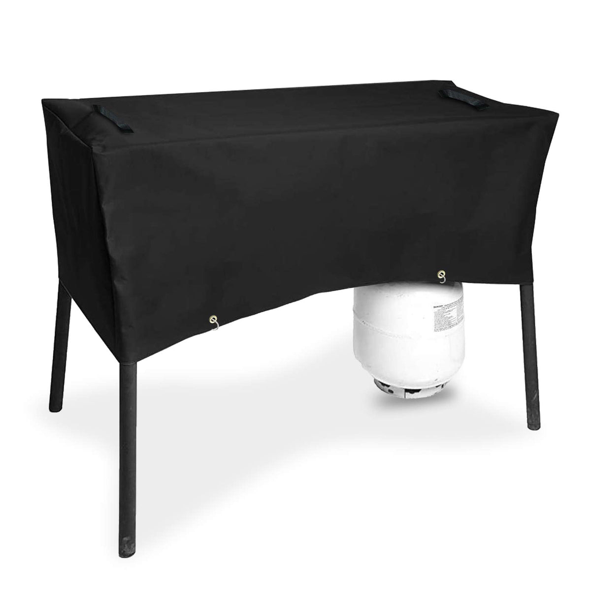 Weatherproof protection enhances longevity and appearance of the stove