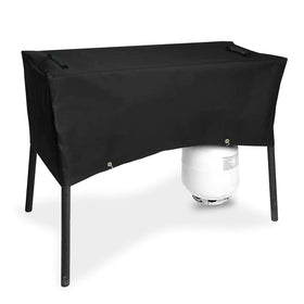 Weatherproof protection enhances longevity and appearance of the stove