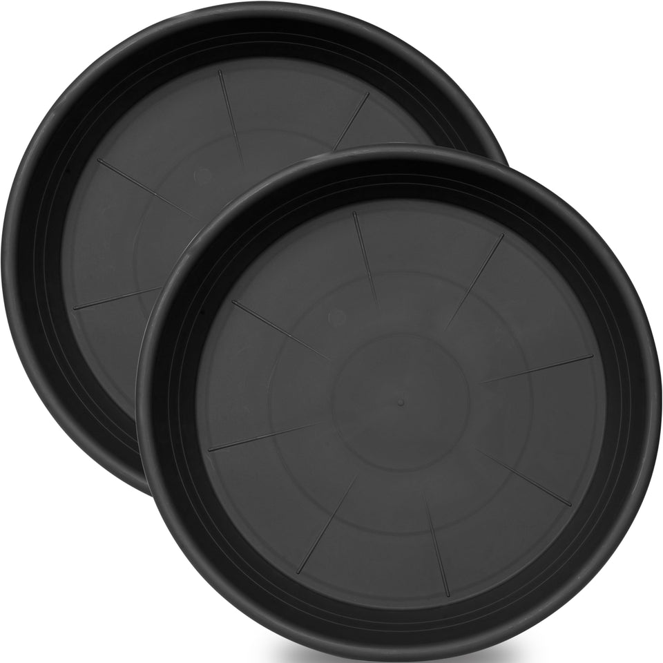 Grjoprt 19 inch plant saucer top view, indoor drainage solution for plants