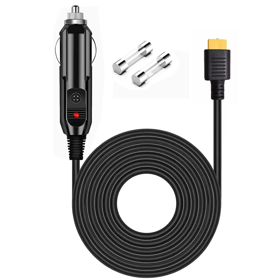 GRNPOWCN XT60 cable connects BLUETTI units for on-the-go charging.