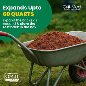 Gro-Med Coco Coir with nutrients supports faster germination.