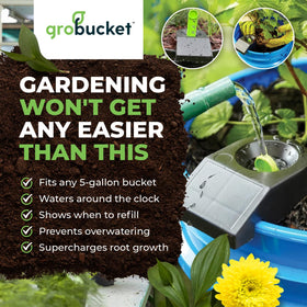 GroBucket complete kit includes 10 inserts and indicators for versatile setups.