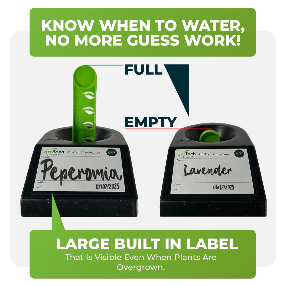 LifeTested GroBucket technology promotes steady moisture and healthy roots.