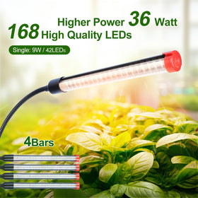 GroCruiser 4Head timer modes indicate auto on/off for plants.