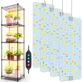 GroCruiser 4Panel full-spectrum grow light enhances indoor plant growth