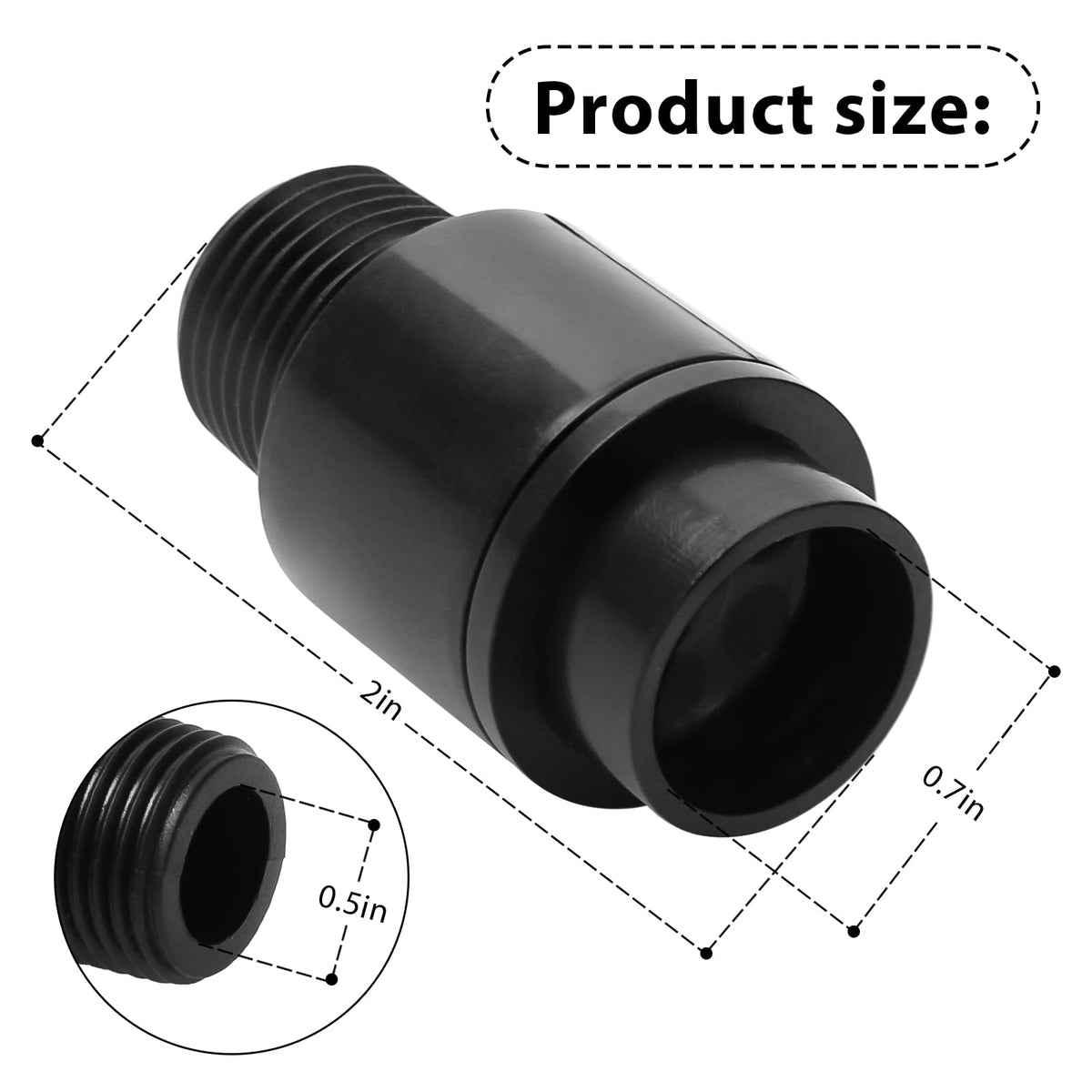 GRONGU R172248 side view of the valve highlighting durable body for reliability.