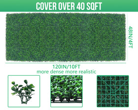 Grooy Boxwood Roll Panel suited for outdoor porch and wall applications.