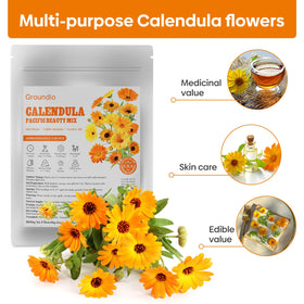 Groundio Calendula Pacific Beauty Mix germination rate near 98 percent.