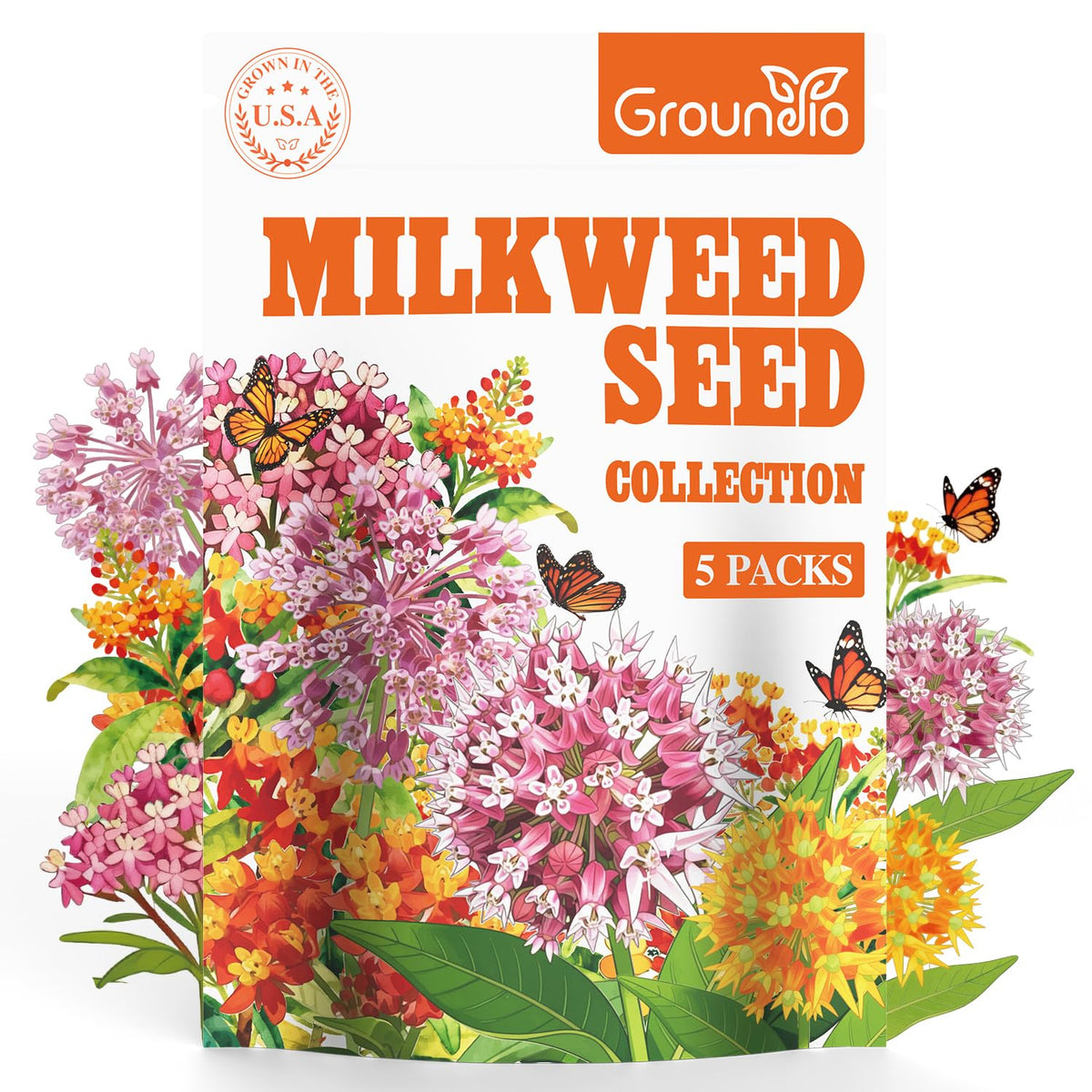 Groundio easy to grow milkweed seeds support pollinators and biodiversity