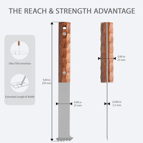 Grovvy paver extractor supports patio repairs with a secure five-tooth grip.