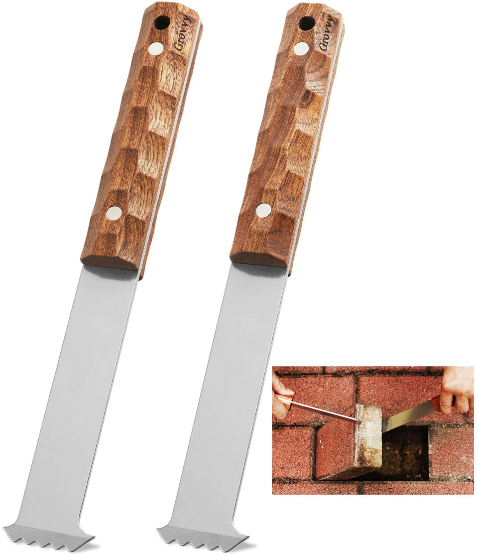 Grovvy Upgraded Paver Removal Tool with Sapele handle for durable outdoor paving projects.