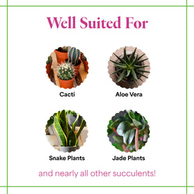 Grow More Cactus Juice label highlights calcium-rich nutrients for sturdy growth