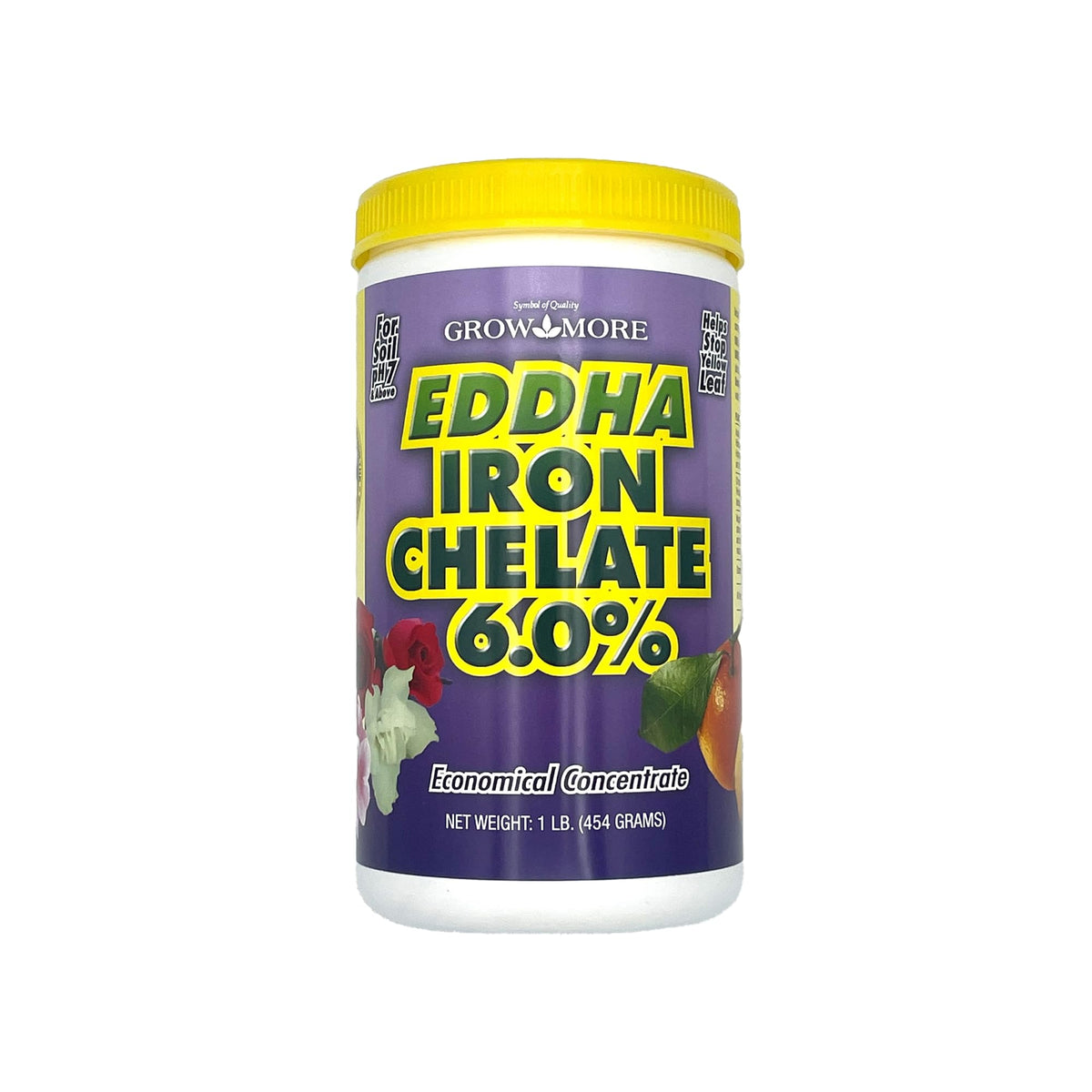 Grow More EDDHA iron chelate powder for greener, healthier leaves.