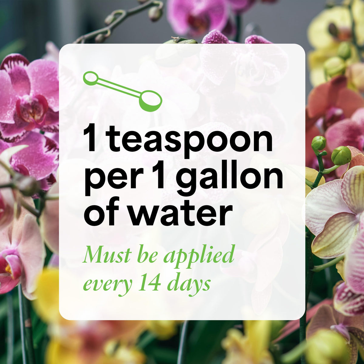 Grow More feeding schedule demonstrates every 10-14 days application