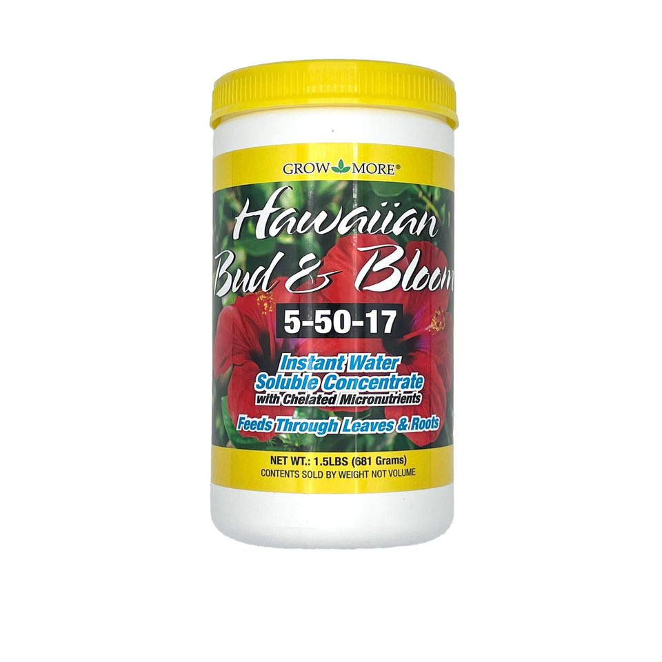 Grow More Hawaiian Bud & Bloom bag front, ready to boost vibrant blooms.