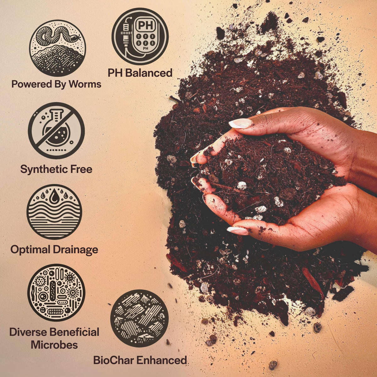 Grow Queen Craft Aroid Potting Mix features lava rock and pumice for aeration