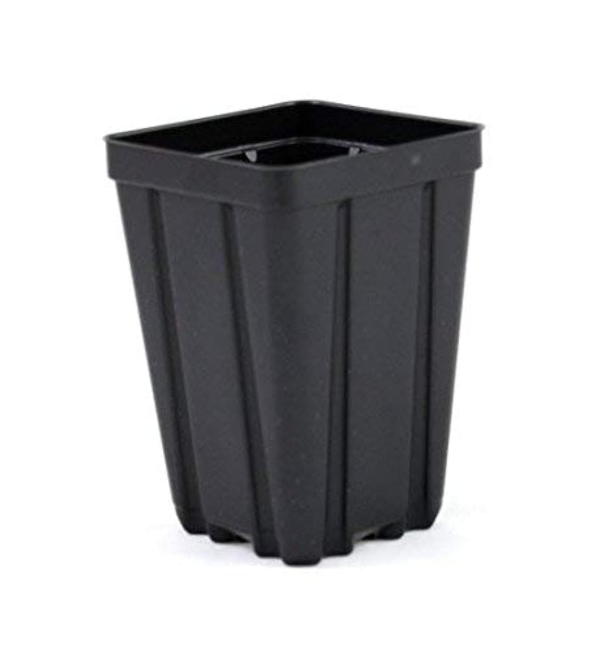 Grower's Solution square greenhouse pot 3.5 inch top view, durable for cuttings.