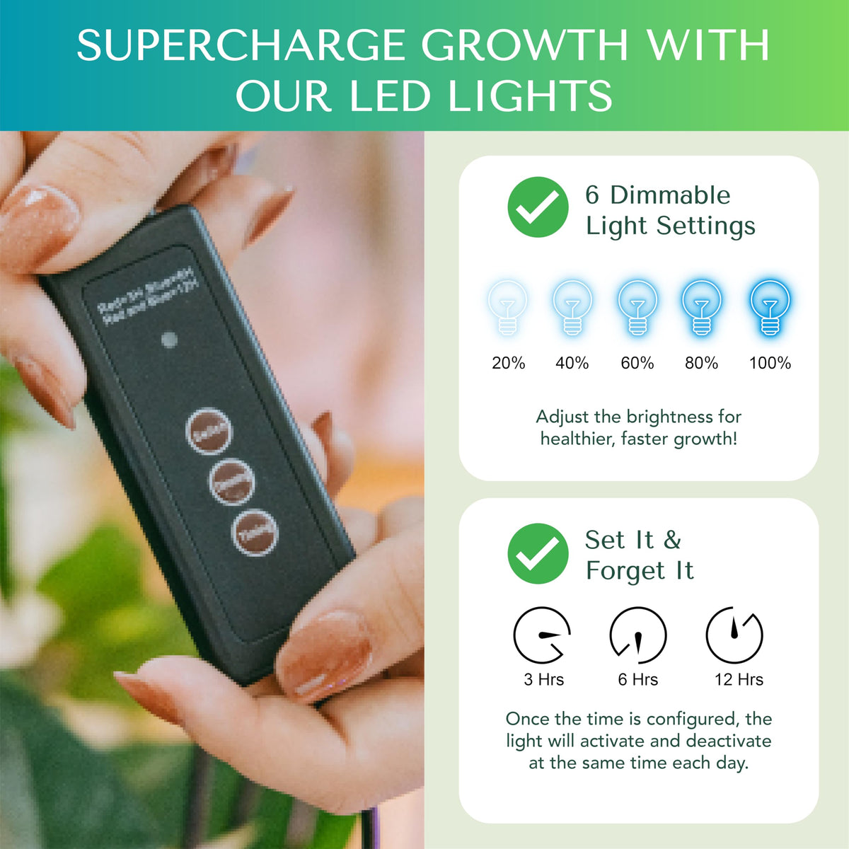 Growfriend soil moisture meter helps manage watering for healthy seedlings.