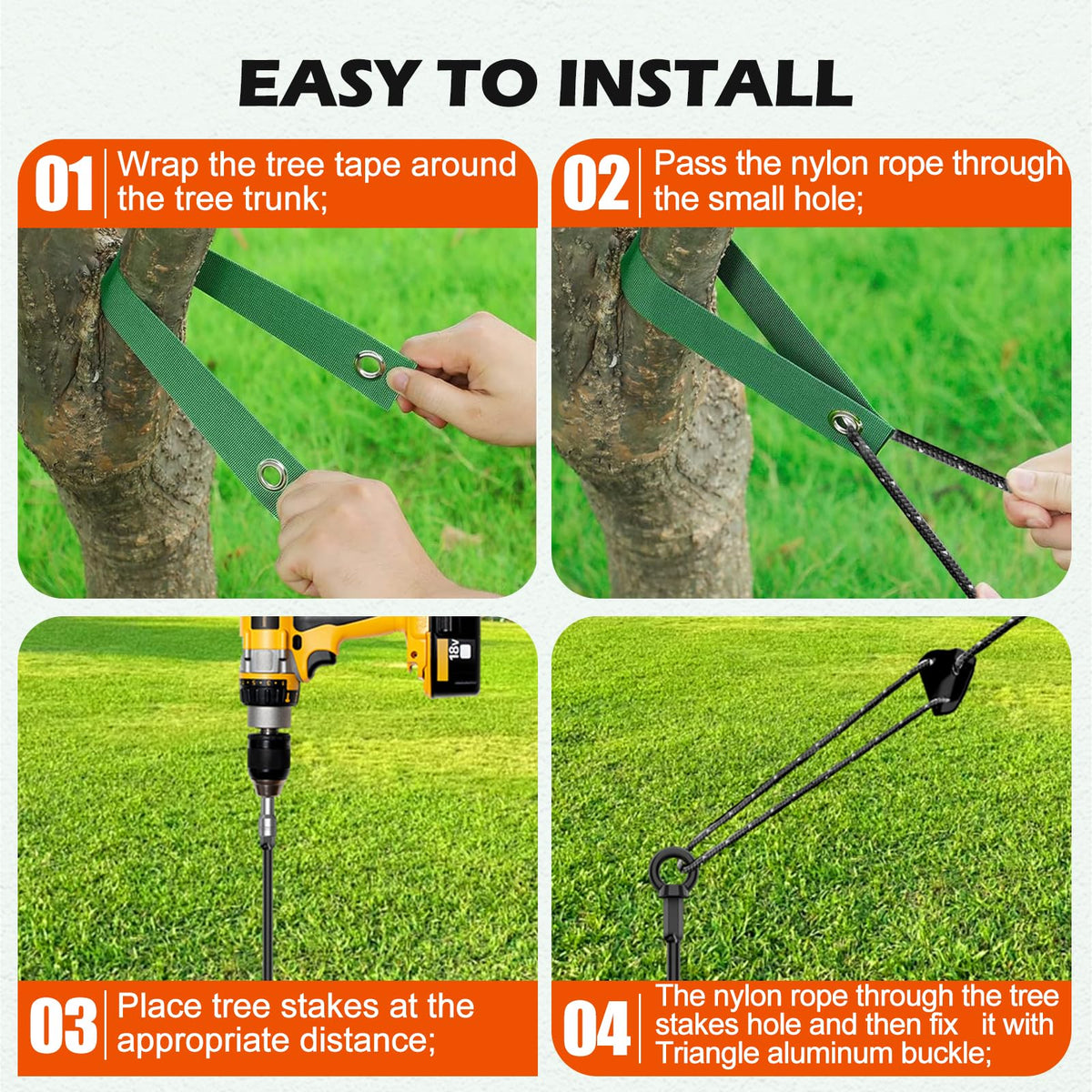 GrowGlow chrome-plated stakes resist rust for long-lasting use