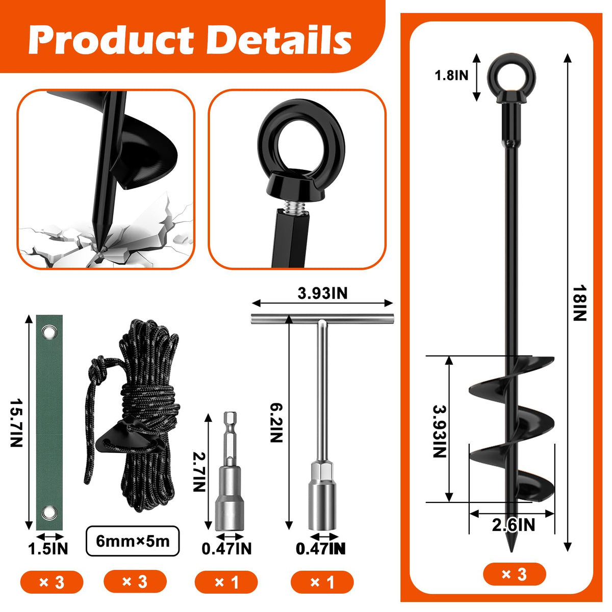 GrowGlow reflective rope enhances night visibility around tree stake area