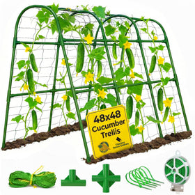 Growia 48x48 cucumber trellis U shape supports climbing vegetables
