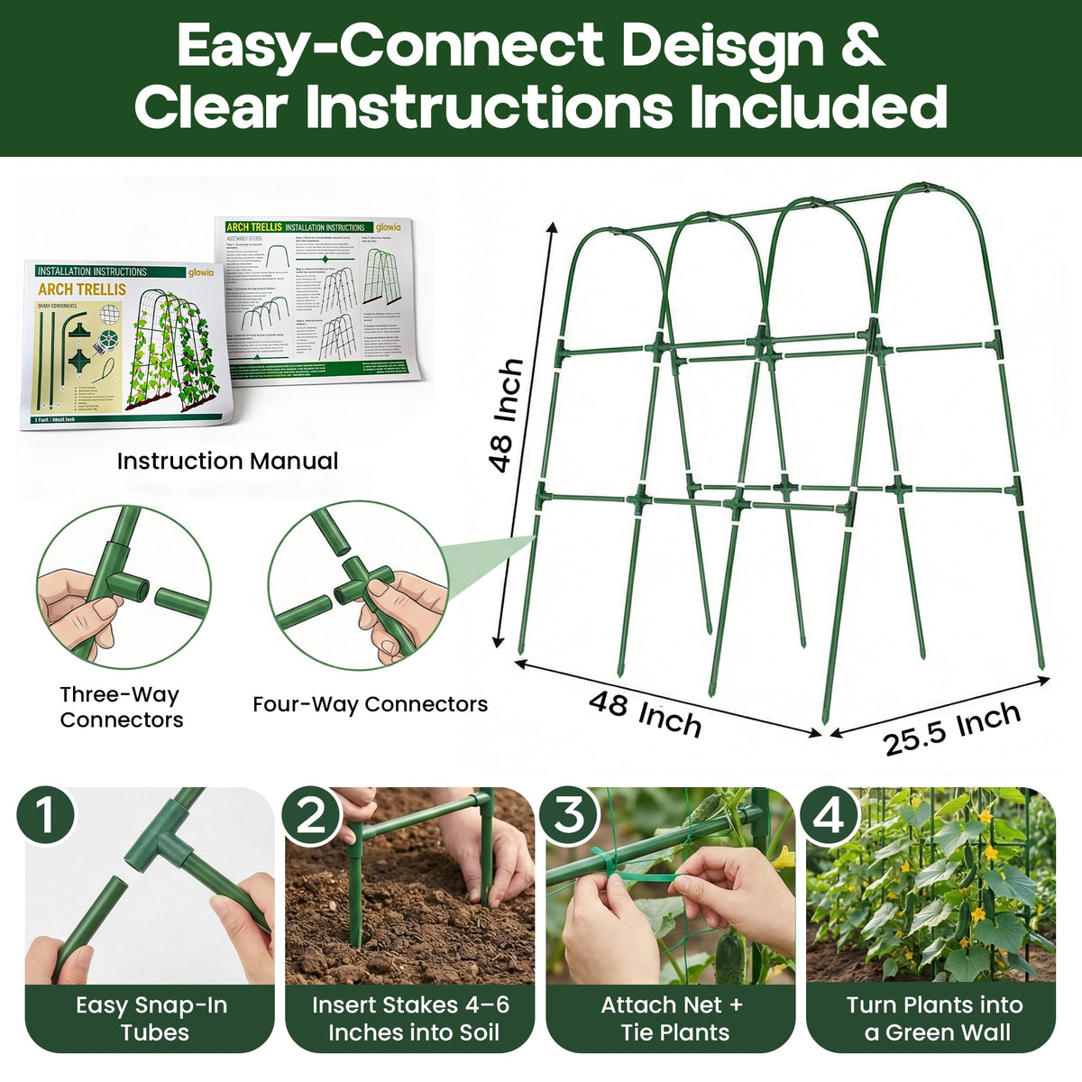 Growia heavy duty netting 1.2 by 2.3 meters for vines