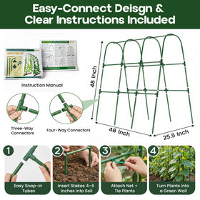 Growia heavy duty netting 1.2 by 2.3 meters for vines