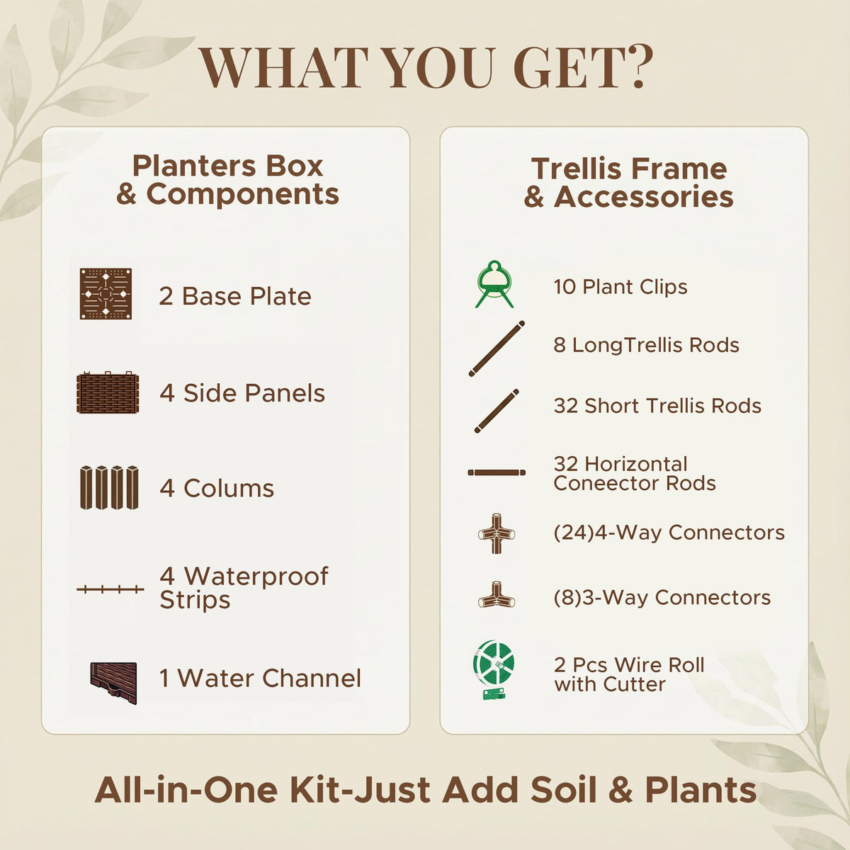 Growia patio garden setup suitable for indoor and outdoor spaces