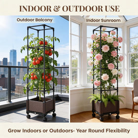 Growia waterproof UV-resistant planter protects plants in sun and rain