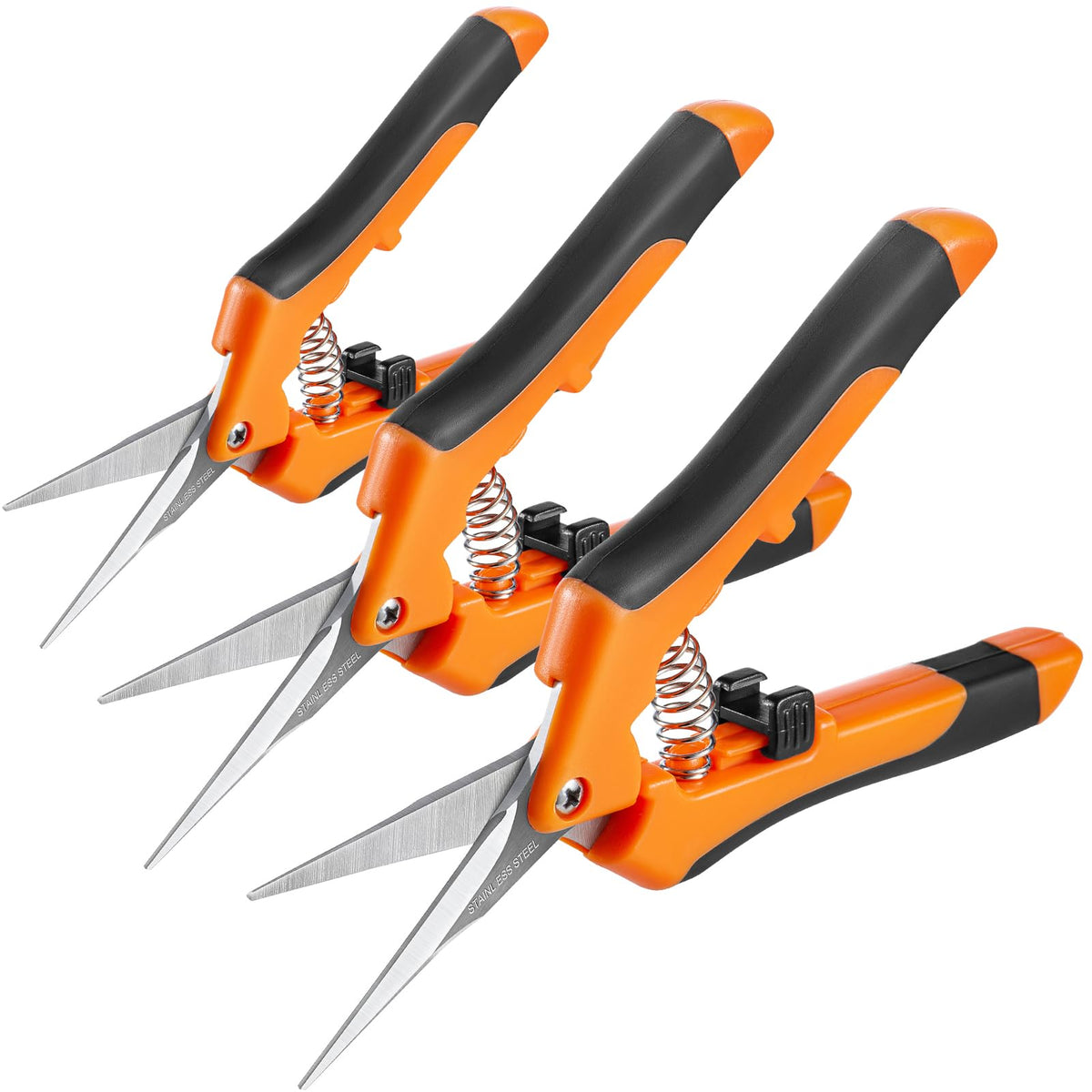 GROWNEER 3-pack pruning shears on display for versatile trimming.