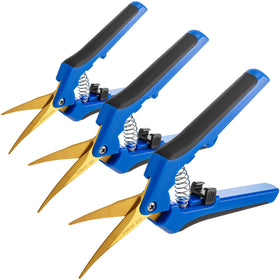 GROWNEER 6.5-inch pruning shears with curved blades offer precise cuts for small plants