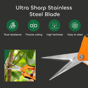 GROWNEER 6-pack garden snips ideal for quick trims on herbs and flowers.