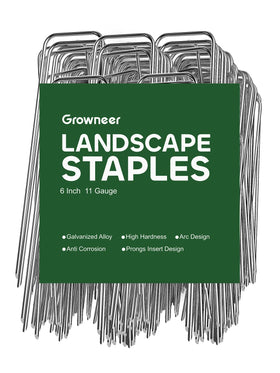 GROWNEER 6-inch landscape stake with sharp tip for quick installation.