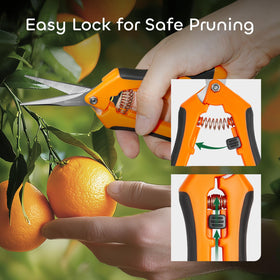 GROWNEER ambidextrous design with locking mechanism keeps blades closed.