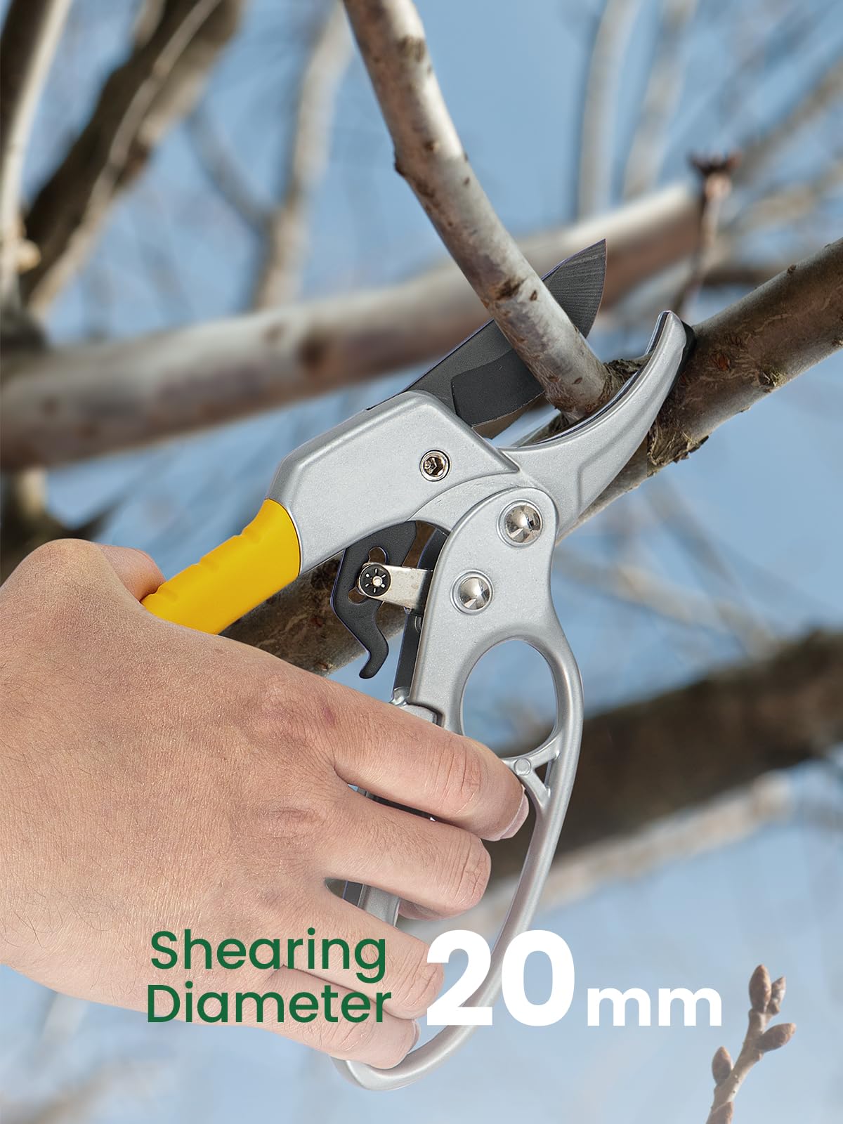 GROWNEER locking mechanism pruning shears for safe operation