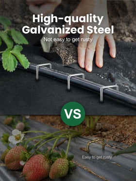 GROWNEER multi-use ground anchors secure sod, netting, hoses, and tarps