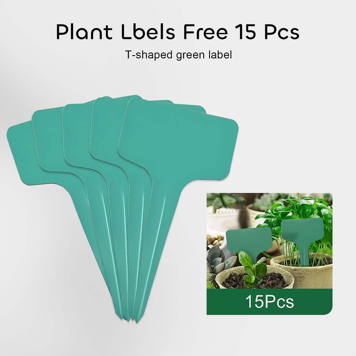GROWNEER 15 plant labels to track varieties and dates