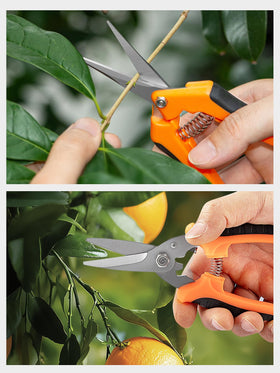 GROWNEER precision cutting through thicker branches in garden work