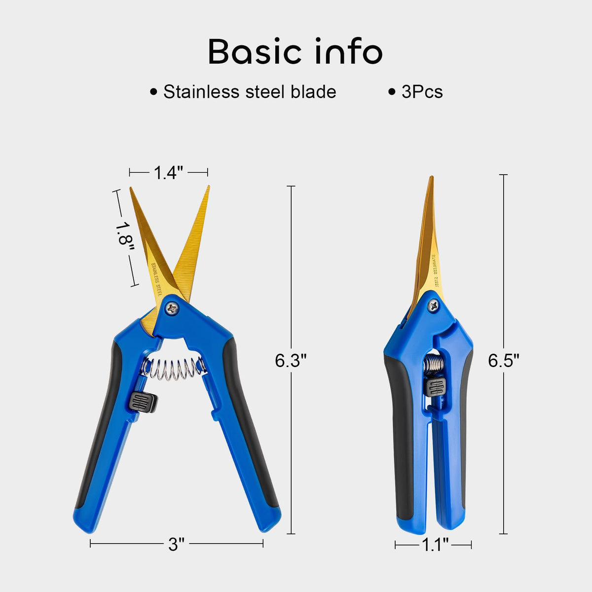 GROWNEER titanium-coated blades resist corrosion for durable pruning