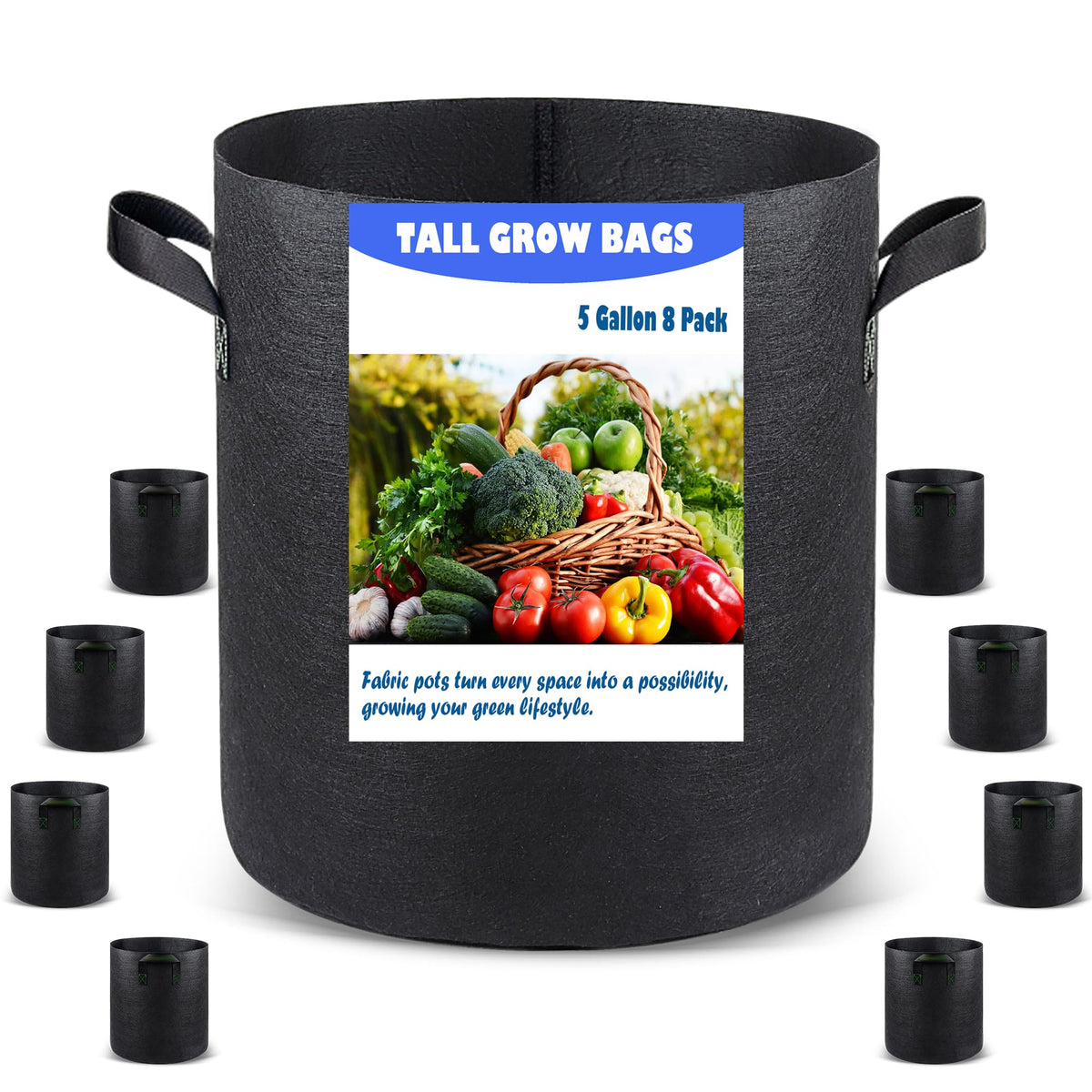 Growpropel taller bag with deep-root design supporting robust tomato growth