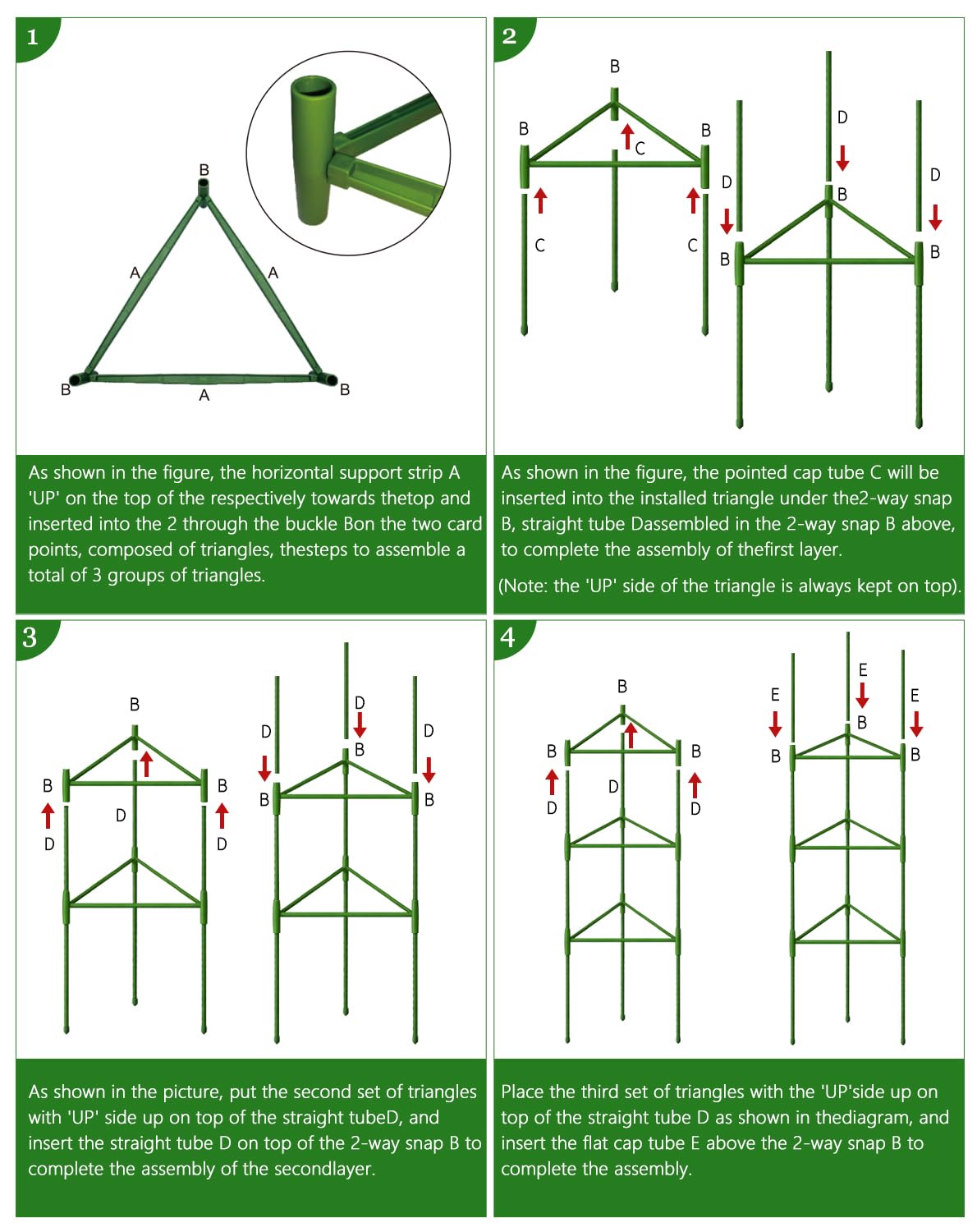 Growsun easy-assemble metal garden cage for quick setup