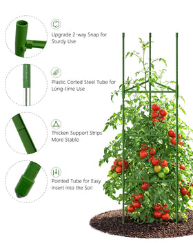 Growsun garden trellis for climbing vegetables like beans and peppers