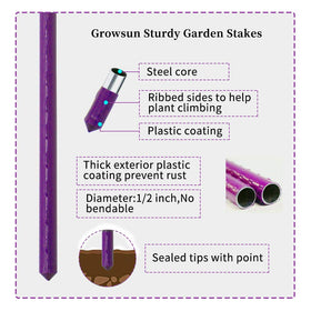 Growsun ribbed-sides design helps keep ties secure on the trellis