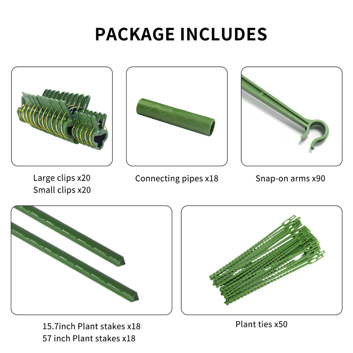 Growsun steel-core stake for long-lasting garden use.
