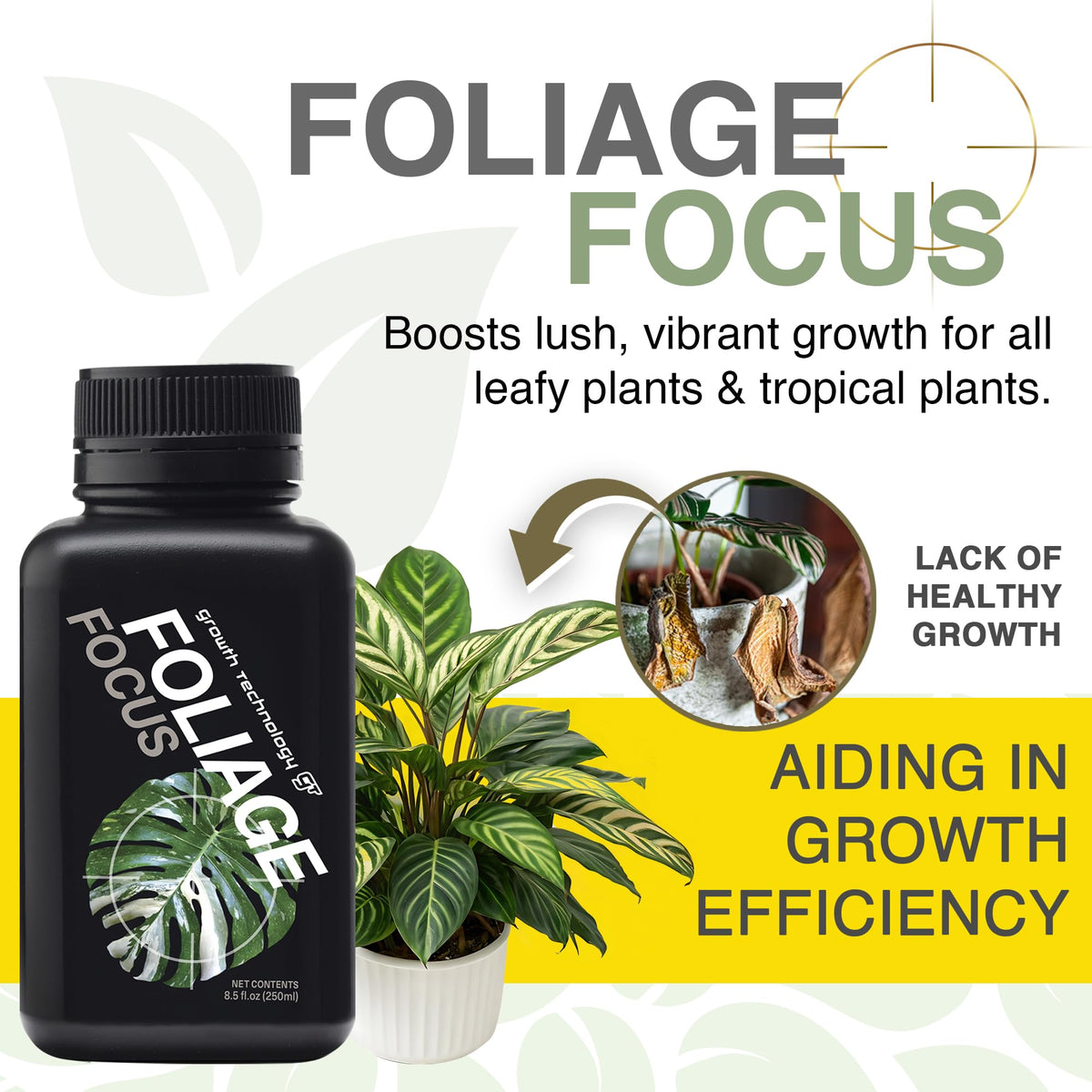 Growth Technology GT Foliage Focus foliar spray for direct leaf nutrition and uptake