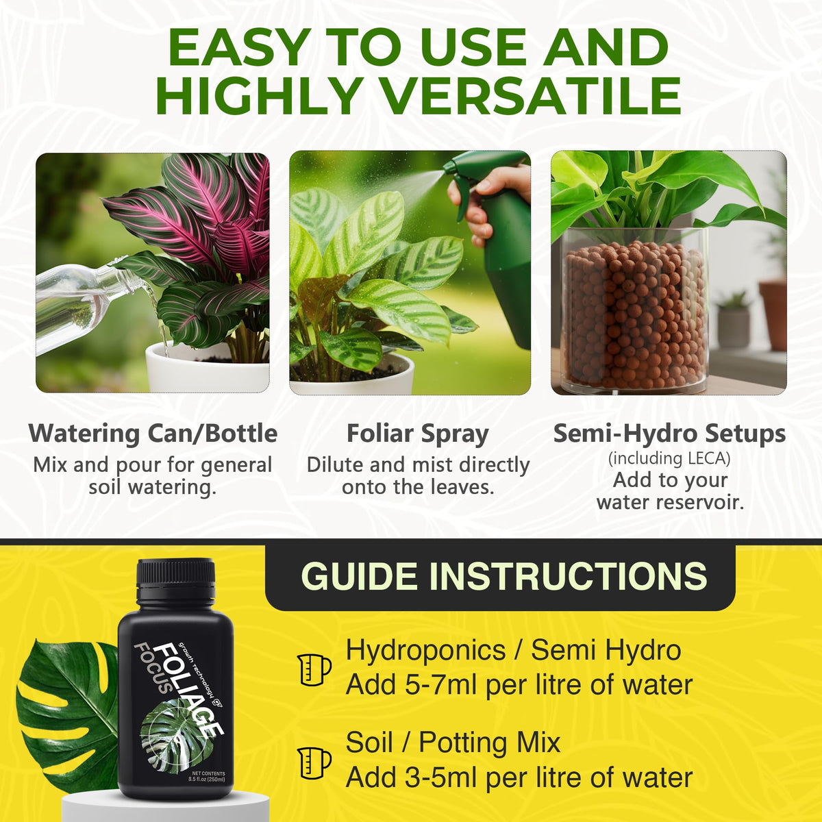 Growth Technology GT Foliage Focus leaf-vitality supporting vibrant color and healthy new growth